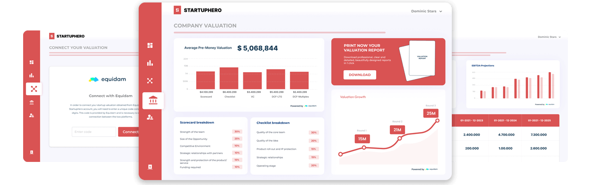 Equidam Connect - Startup Valuation API